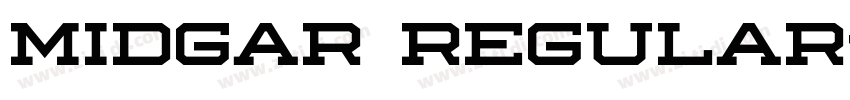 Midgar Regular字体转换